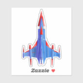 Retro Sci-Fi Ruimteschip Transparante Sticker (Vel)