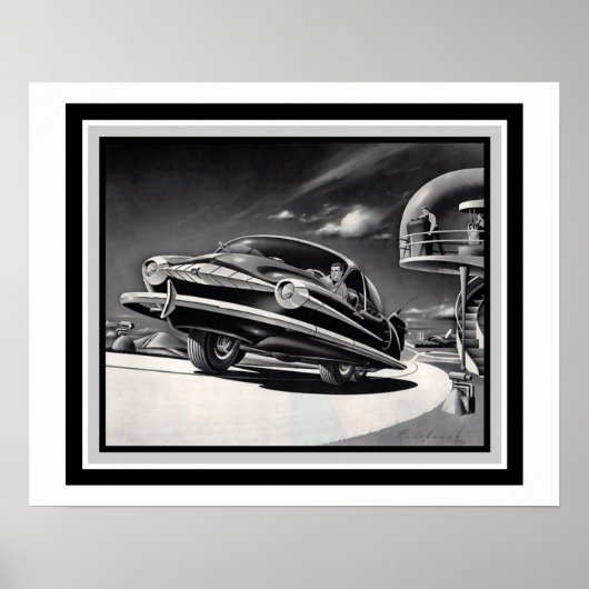 Retro Sci Fi Transport Poster 16 x 20 (Voorkant)