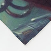 Retro Sci-Fi Vrouw Schilderen Fleece Deken (Hoek)