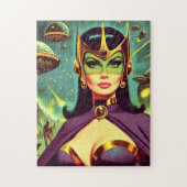 Retro Sci-Fi Woman Legpuzzel (Verticaal)