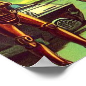 Retro Sci-Fi Woman Poster (Hoek)