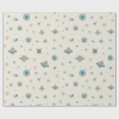  Retro Sci-Fi Wrapping Paper Cadeaupapier (Vlak)