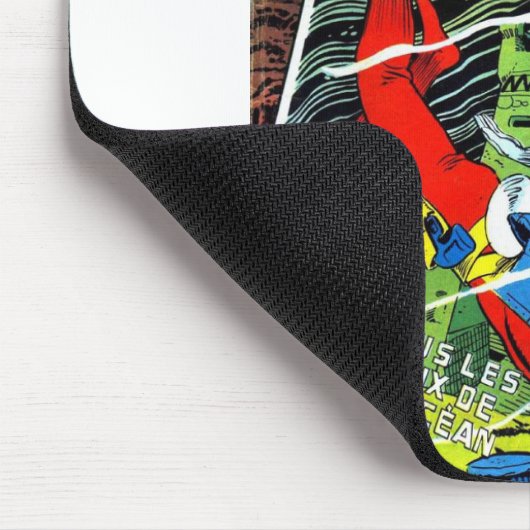 Retro Sci Fiction Hoesje - Franse  strips Muismat (Hoek)