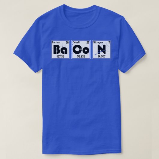 Retro Science Bacon Chemistry Chemist T-shirt (Design voorkant)
