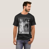 Retro Science Cat - STEM - Curiosity Cat Lab - Kwa T-shirt (Voorkant volledig)