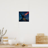 Retro Science-Fiction Film Poster Canvas Wand Kuns (Keuken)