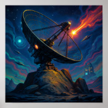 Retro Science-Fiction Film Poster Canvas Wand Kuns