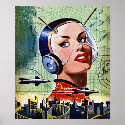 Retro Science Fiction Poster (Voorkant)