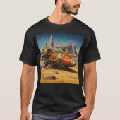 Retro Science Fiction Scene T-shirt (Voorkant)