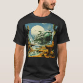 Retro Science Fiction Scene T-shirt (Voorkant)