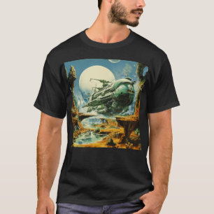 Retro Science Fiction Scene T-shirt