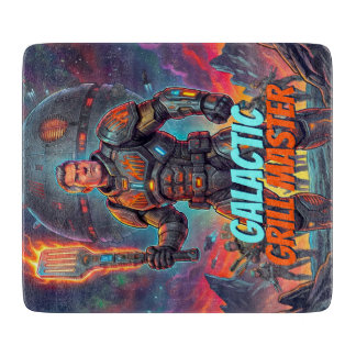 Retro Science-Fiction Strip Astronaut Grilt Pop Ar Snijplank