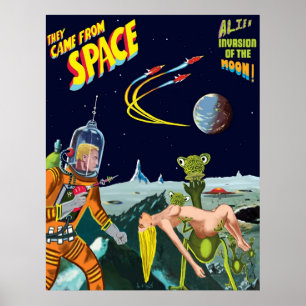 Retro Science Fiction Tribute Poster