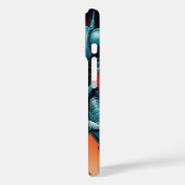 Retro Scifi Woman running from Robot Case-Mate iPhone Case (Achterkant / Links)