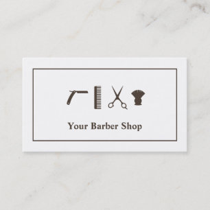 Retro Scissors haircut Tools Barber Shop Visitekaartje