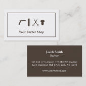 Retro Scissors haircut Tools Barber Shop Visitekaartje (Voorkant / Achterkant)