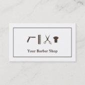 Retro Scissors haircut Tools Barber Shop Visitekaartje (Voorkant)