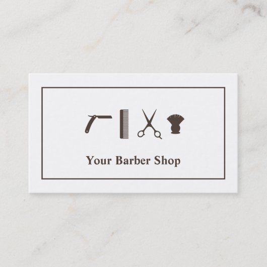 Retro Scissors haircut Tools Barber Shop Visitekaartje (Voorkant)