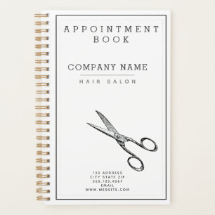 Retro Scissors Hairsalon Benoeming Book / Planner