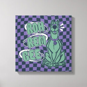 Retro Scooby "OMG" Canvas Afdruk