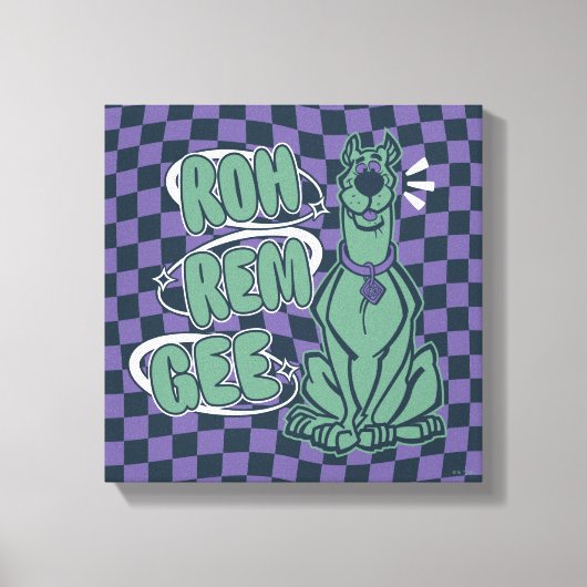 Retro Scooby "OMG" Canvas Afdruk (Voorkant)
