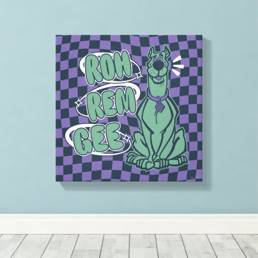 Retro Scooby "OMG" Canvas Afdruk (Insitu (Houten vloer))