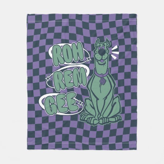 Retro Scooby "OMG" Fleece Deken (Voorkant)