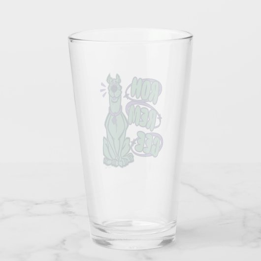 Retro Scooby "OMG" Glas (Achterkant)