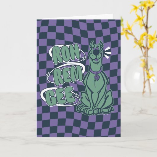 Retro Scooby "OMG" Kaart (Gele Bloem)
