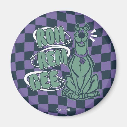 Retro Scooby "OMG" Magneet (Voorkant)