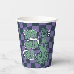 Retro Scooby "OMG" Papieren Bekers