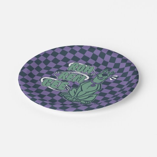 Retro Scooby "OMG" Papieren Bordje (Gekanteld)