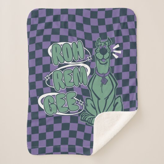 Retro Scooby "OMG" Sherpa Deken (Voorkant)