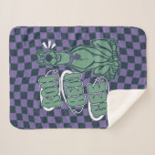 Retro Scooby "OMG" Sherpa Deken (Voorkant (horizontaal))