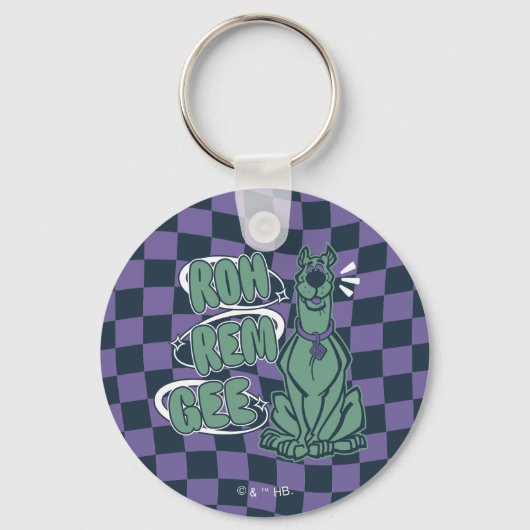 Retro Scooby "OMG" Sleutelhanger (Voorkant)