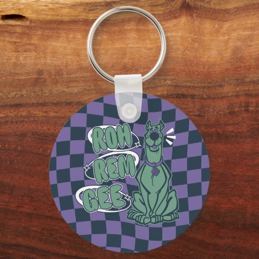 Retro Scooby "OMG" Sleutelhanger (Achterkant)