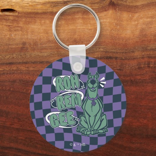 Retro Scooby "OMG" Sleutelhanger (Voorkant)