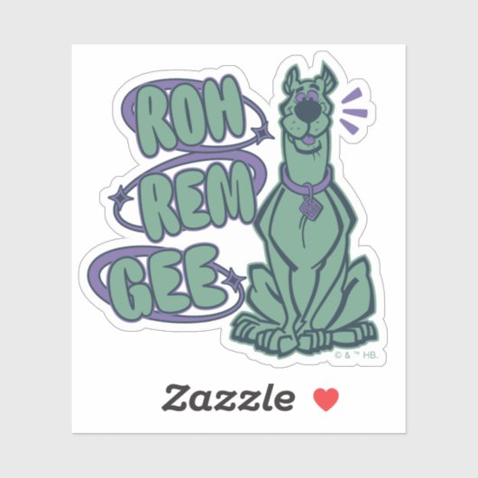 Retro Scooby "OMG" Sticker (Vel)