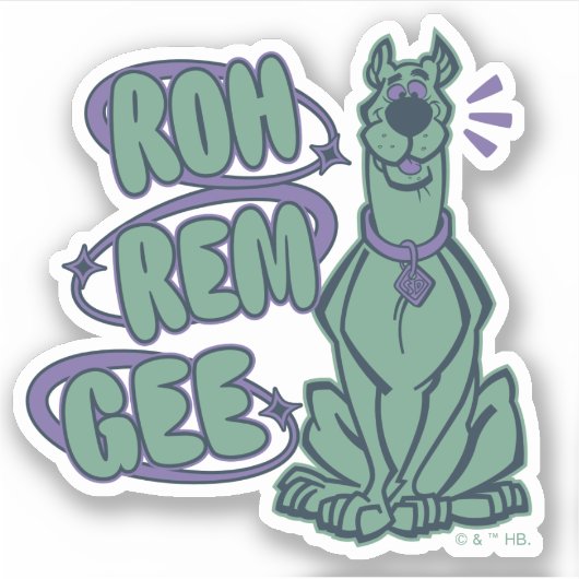 Retro Scooby "OMG" Sticker (Voorkant)