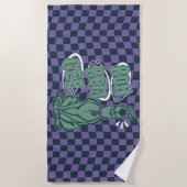 Retro Scooby "OMG" Strandlaken (Voorkant)