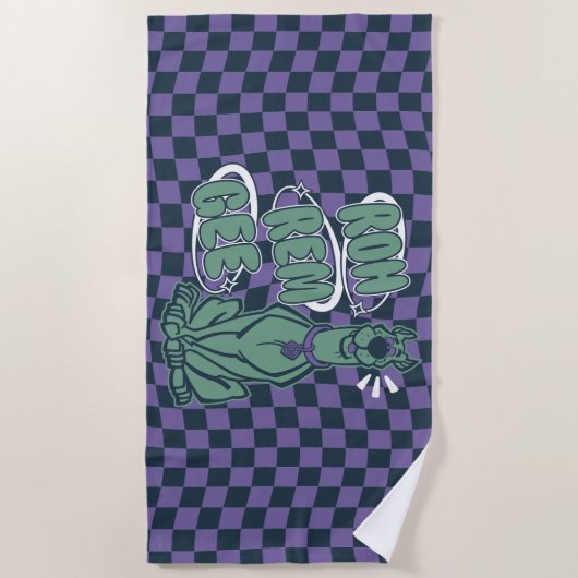 Retro Scooby "OMG" Strandlaken (Voorkant)