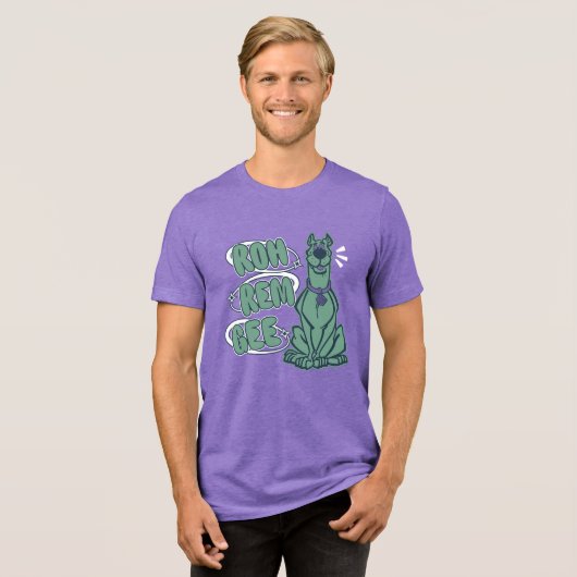 Retro Scooby "OMG" Tri-Blend Shirt (Voorkant volledig)