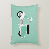 Retro Scooter  Accent Kussen (Voorkant(Verticaal))