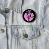 retro scooter biker chic ronde button 5,7 cm (In situ)