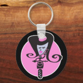 retro scooter biker chic sleutelhanger (Voorkant)