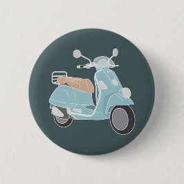 Retro Scooter-Button Ronde Button 5,7 Cm