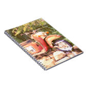 Retro scooter foto Notitieboek (Rechterzijde)