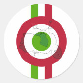 Retro Scooter Mod Sticker (Voorkant)