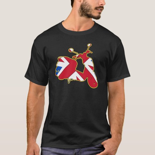 Retro Scooter Mod T-Shirt (Voorkant)