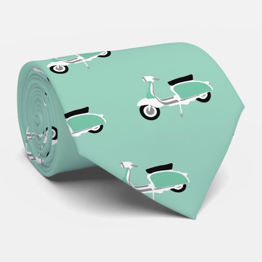 Retro-scooter stropdas (Opgerold)